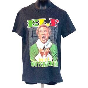 Elf the movie black t-shirt child small short sleeve holiday classic